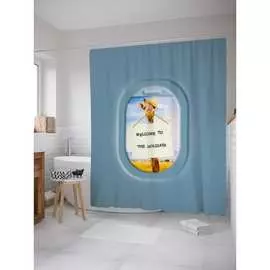 Шторка-занавеска для ванной JOYARTY