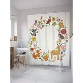 Шторка-занавеска для ванной JOYARTY