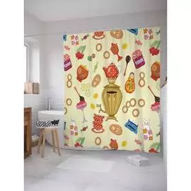 Шторка-занавеска для ванной JOYARTY