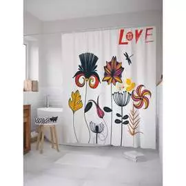 Шторка-занавеска для ванной JOYARTY