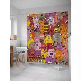 Шторка-занавеска для ванной JOYARTY