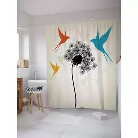 Шторка-занавеска для ванной JOYARTY