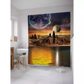 Шторка-занавеска для ванной JOYARTY