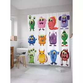 Шторка-занавеска для ванной JOYARTY