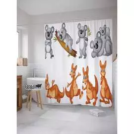 Шторка-занавеска для ванной JOYARTY