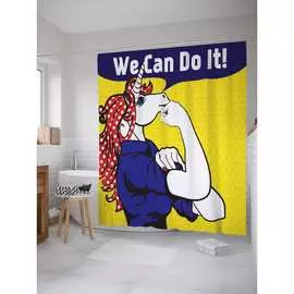 Шторка-занавеска для ванной JOYARTY