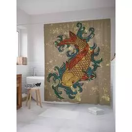 Шторка-занавеска для ванной JOYARTY