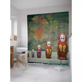 Шторка-занавеска для ванной JOYARTY