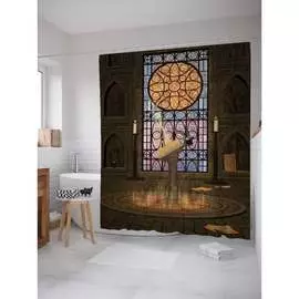 Шторка-занавеска для ванной JOYARTY