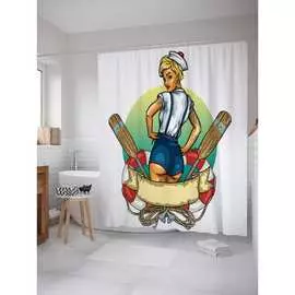 Шторка-занавеска для ванной JOYARTY