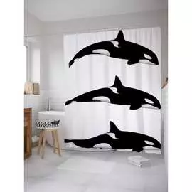 Шторка-занавеска для ванной JOYARTY