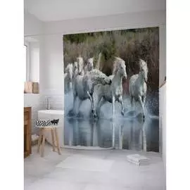 Шторка-занавеска для ванной JOYARTY