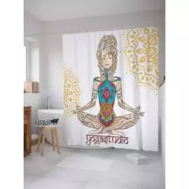 Шторка-занавеска для ванной JOYARTY