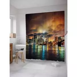 Шторка-занавеска для ванной JOYARTY