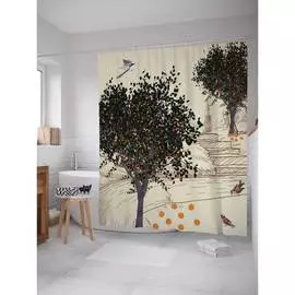 Шторка-занавеска для ванной JOYARTY