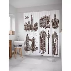 Шторка-занавеска для ванной JOYARTY