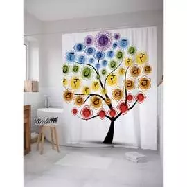 Шторка-занавеска для ванной JOYARTY