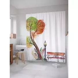 Шторка-занавеска для ванной JOYARTY