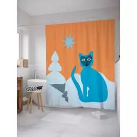 Шторка-занавеска для ванной JOYARTY