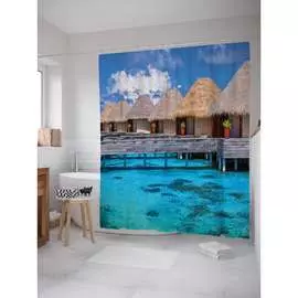 Шторка-занавеска для ванной JOYARTY