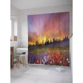 Шторка-занавеска для ванной JOYARTY