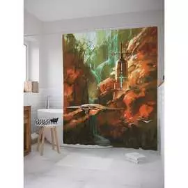 Шторка-занавеска для ванной JOYARTY