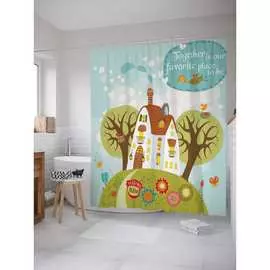 Шторка-занавеска для ванной JOYARTY