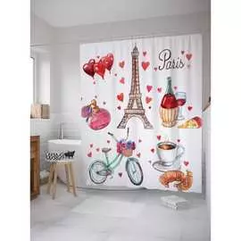 Шторка-занавеска для ванной JOYARTY