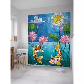 Шторка-занавеска для ванной JOYARTY