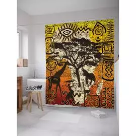 Шторка-занавеска для ванной JOYARTY