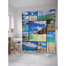 Шторка-занавеска для ванной JOYARTY