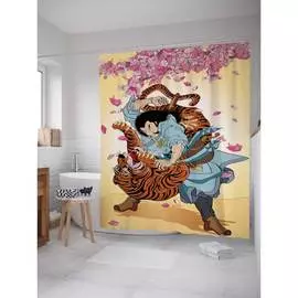 Шторка-занавеска для ванной JOYARTY