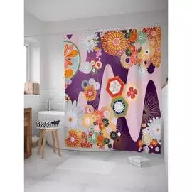 Шторка-занавеска для ванной JOYARTY