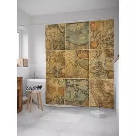 Шторка-занавеска для ванной JOYARTY