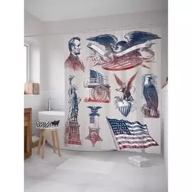 Шторка-занавеска для ванной JOYARTY