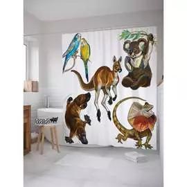 Шторка-занавеска для ванной JOYARTY