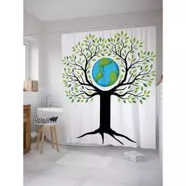 Шторка-занавеска для ванной JOYARTY