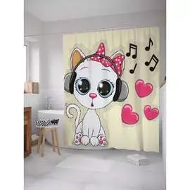 Шторка-занавеска для ванной JOYARTY