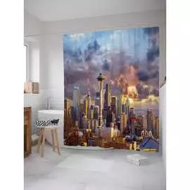 Шторка-занавеска для ванной JOYARTY