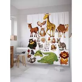 Шторка-занавеска для ванной JOYARTY