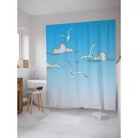 Шторка-занавеска для ванной JOYARTY