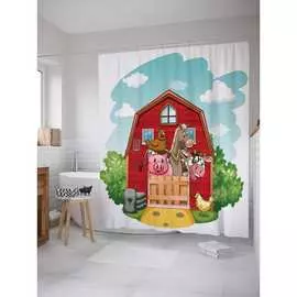 Шторка-занавеска для ванной JOYARTY