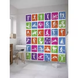 Шторка-занавеска для ванной JOYARTY