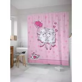 Шторка-занавеска для ванной JOYARTY