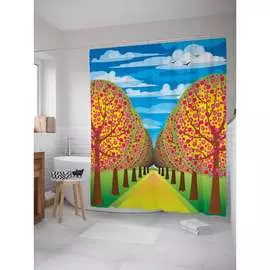 Шторка-занавеска для ванной JOYARTY