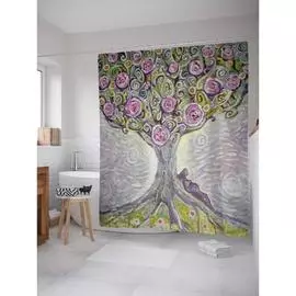 Шторка-занавеска для ванной JOYARTY