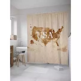 Шторка-занавеска для ванной JOYARTY