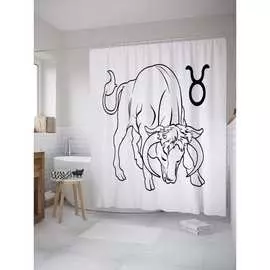 Шторка-занавеска для ванной JOYARTY