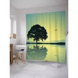 Шторка-занавеска для ванной JOYARTY