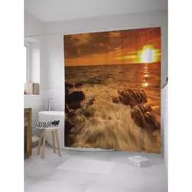 Шторка-занавеска для ванной JOYARTY